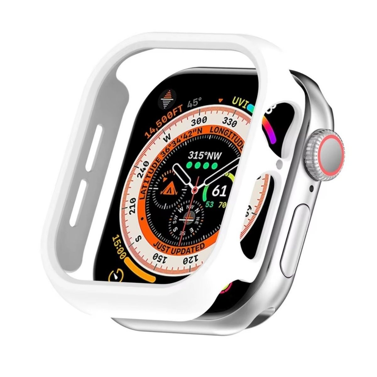 GENERICO - Case Bumper para APPLE WATCH 46mm - Serie 10 - Blanco