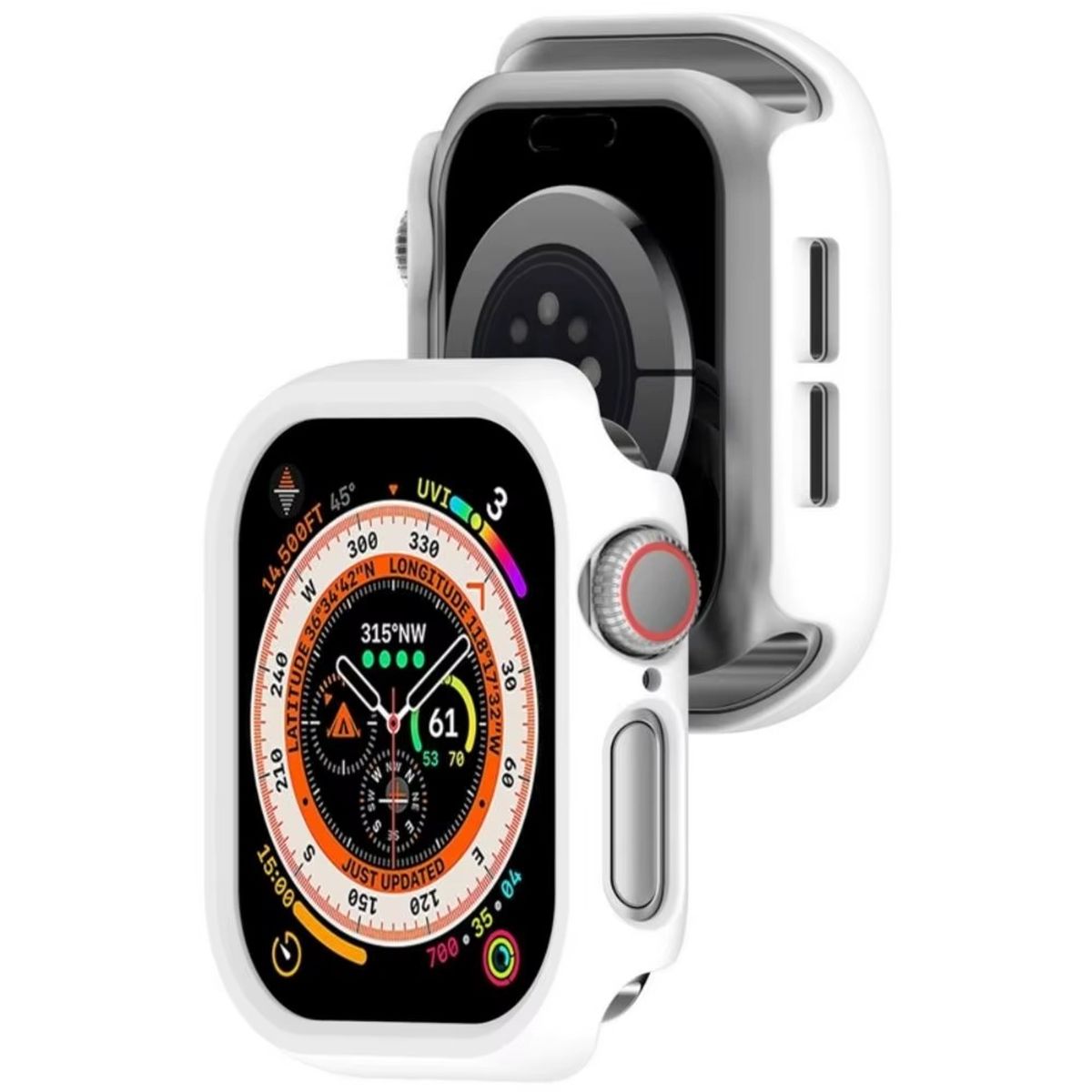 GENERICO - Case Bumper para APPLE WATCH 46mm - Serie 10 - Blanco