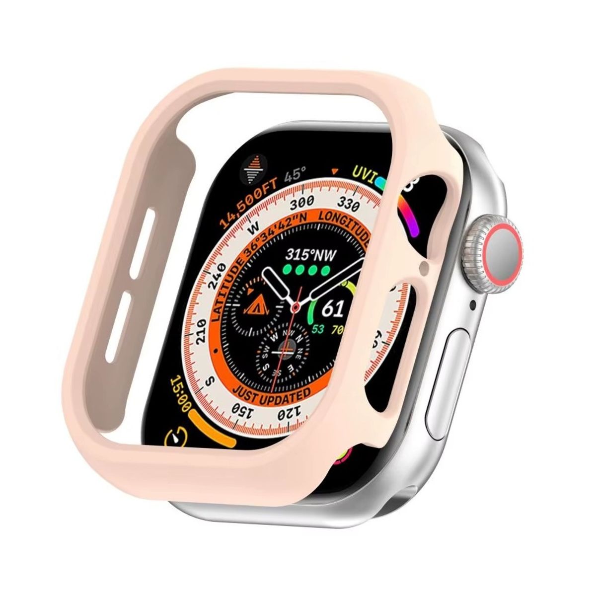 GENERICO - Case Bumper para APPLE WATCH 46mm - Serie 10 - Rosa