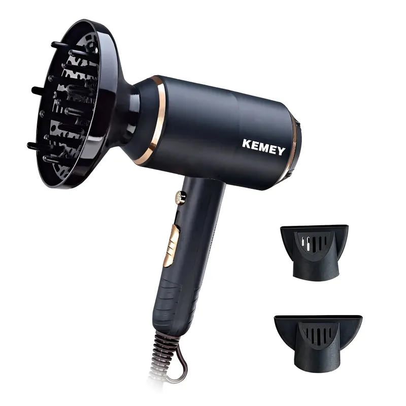 KEMEI - Secadora De Cabello Profesional Kemey Km-8896 Energia Eolica