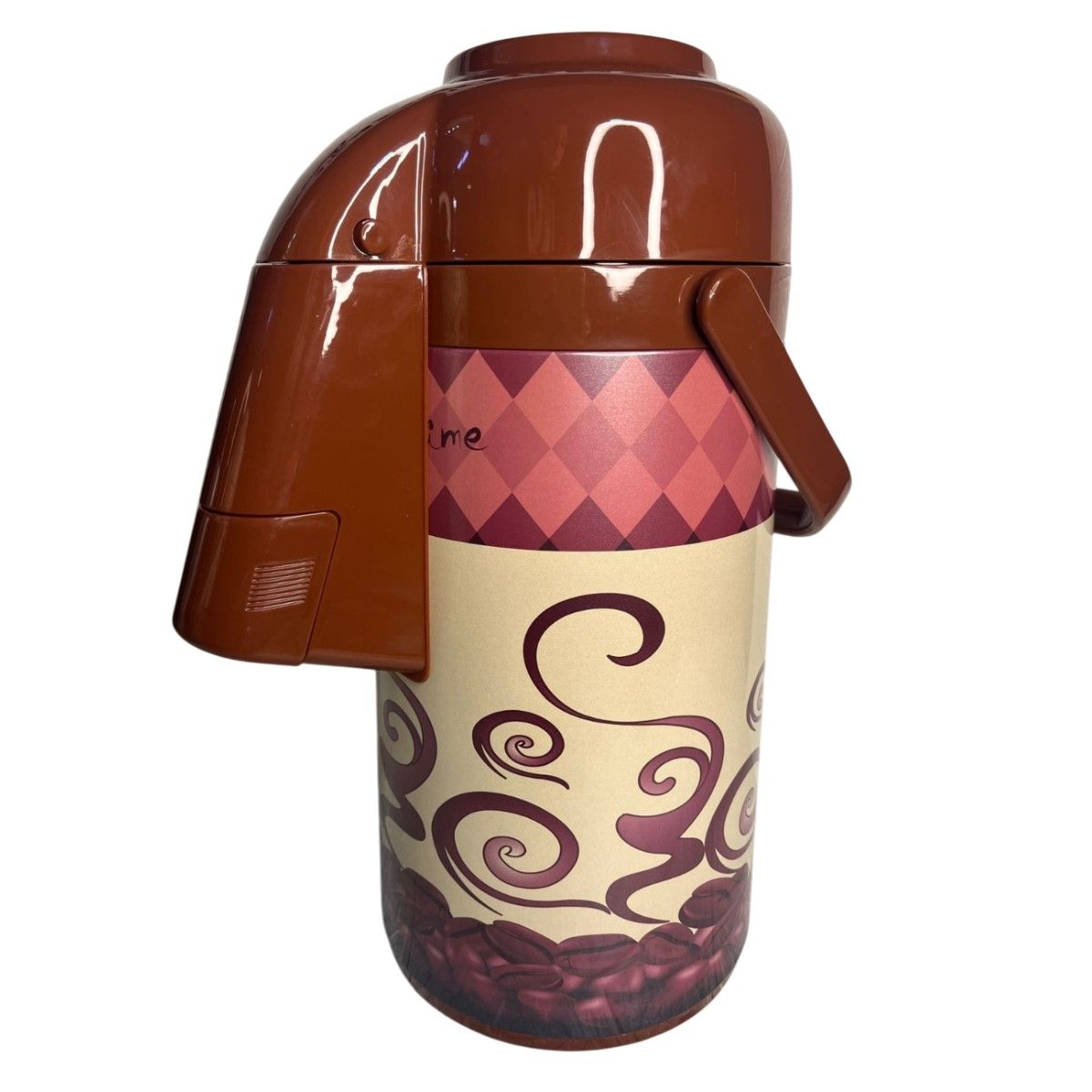 GENERICO - Termo Con Dispensador 3L Premium Acero Inoxidable Con Diseño Marrón