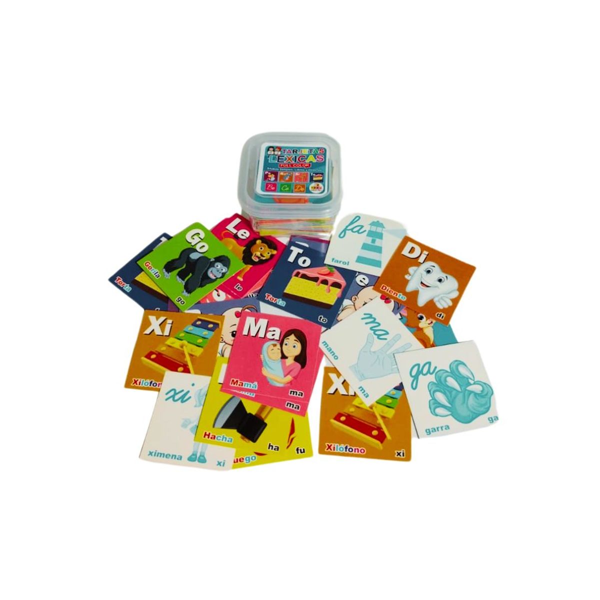 GENERICO - Pack Didáctico Cubos Emociones y Tarjetas Léxicas para Niños