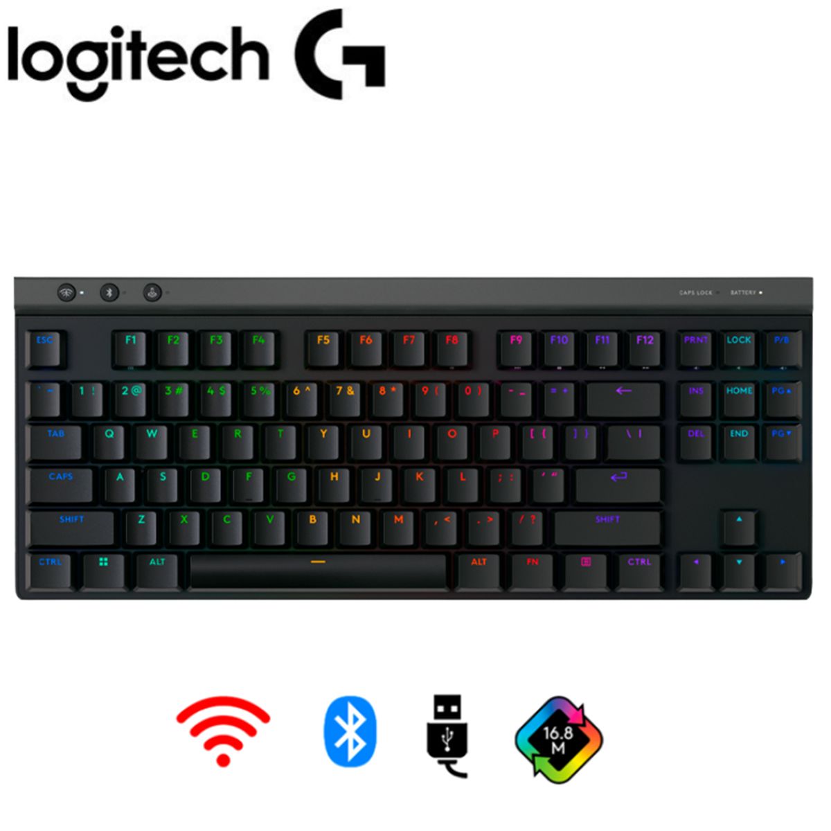 LOGITECH - Teclado Gaming Inalambrico Logitech G515 LIGHTSPEED TKL RGB