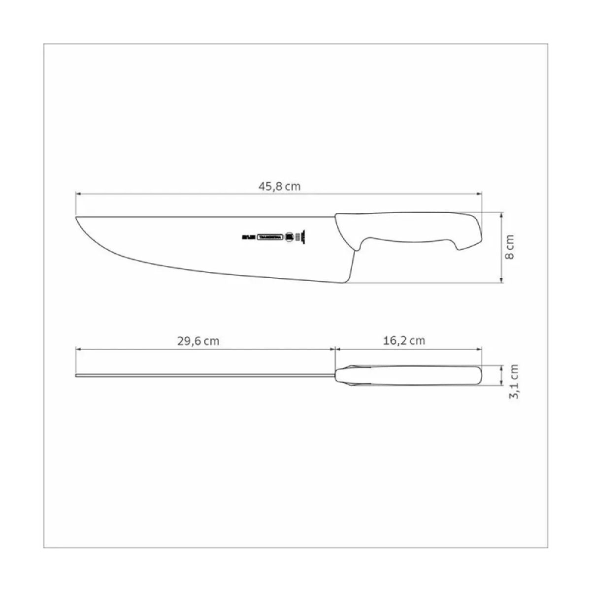 TRAMONTINA - Cuchillo Carnicero 12MBlco 24621082