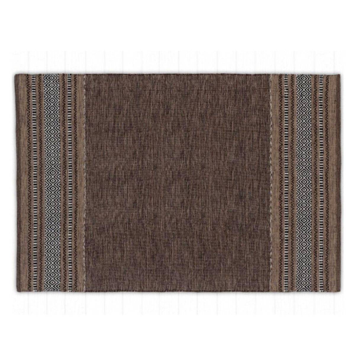 GENERICO - Alfombra Cotton Kelim Brown IC-14492 120x180cm