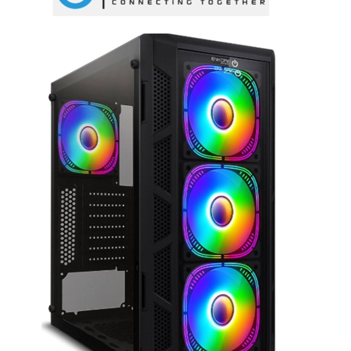 ENKORE - Case Gamer MYSTIC ENC 5001 USB3.0 4FAN MIRROR RAINBOW ENKORE