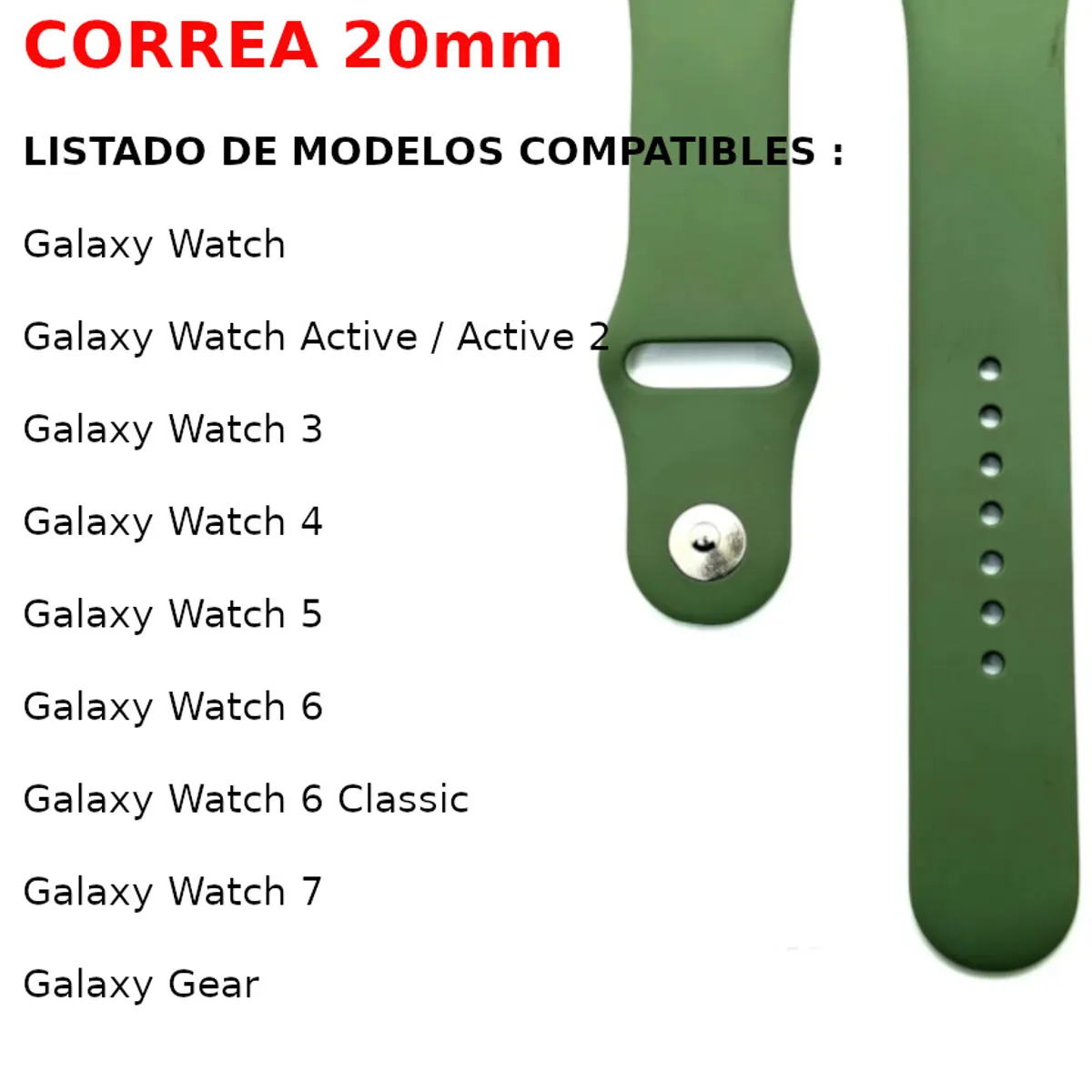 GENERICO - Correa Sport Huawei Watch GT GT2 GT3 2 Sport HONOR WATCH2018