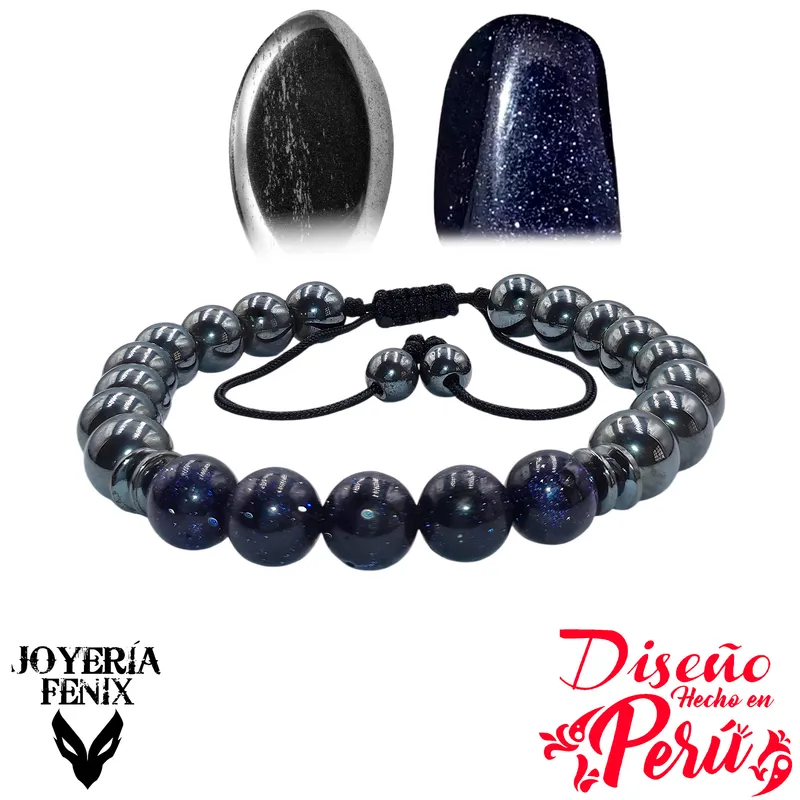 JOYERIA FENIX - Pulsera Doble Protección Hematite - Joyería Fenix