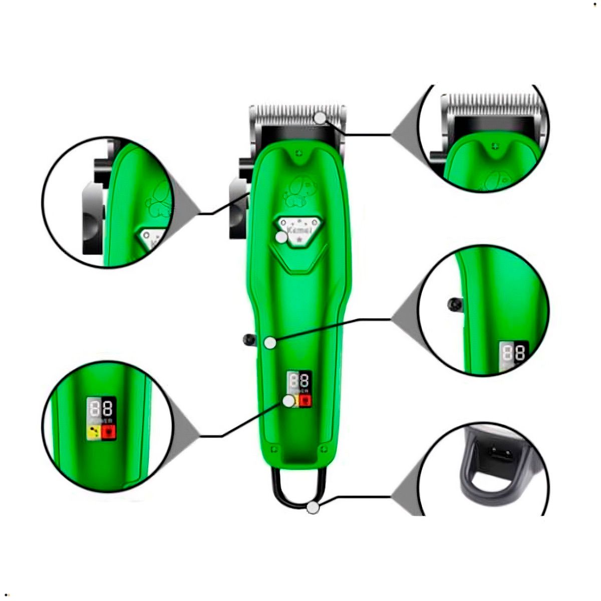 KEMEI - Maquina KEMEI KM-A99 Corte Pelo Mascota Recargable