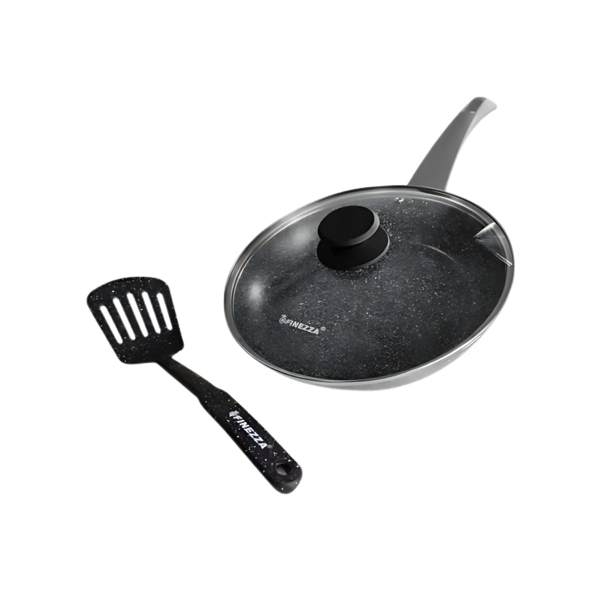 FINEZZA - Sarten Wok FINEZZA Ultragranito Antiadherente de 24 cm Plateado FZ-W324TM