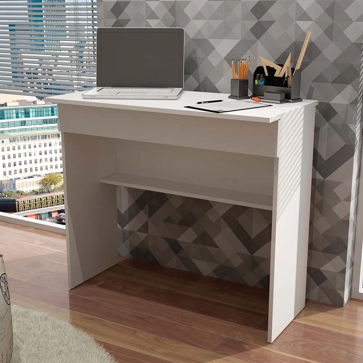 BRV MOVEIS - Escritorio Luca 79X90X44cm Blanco