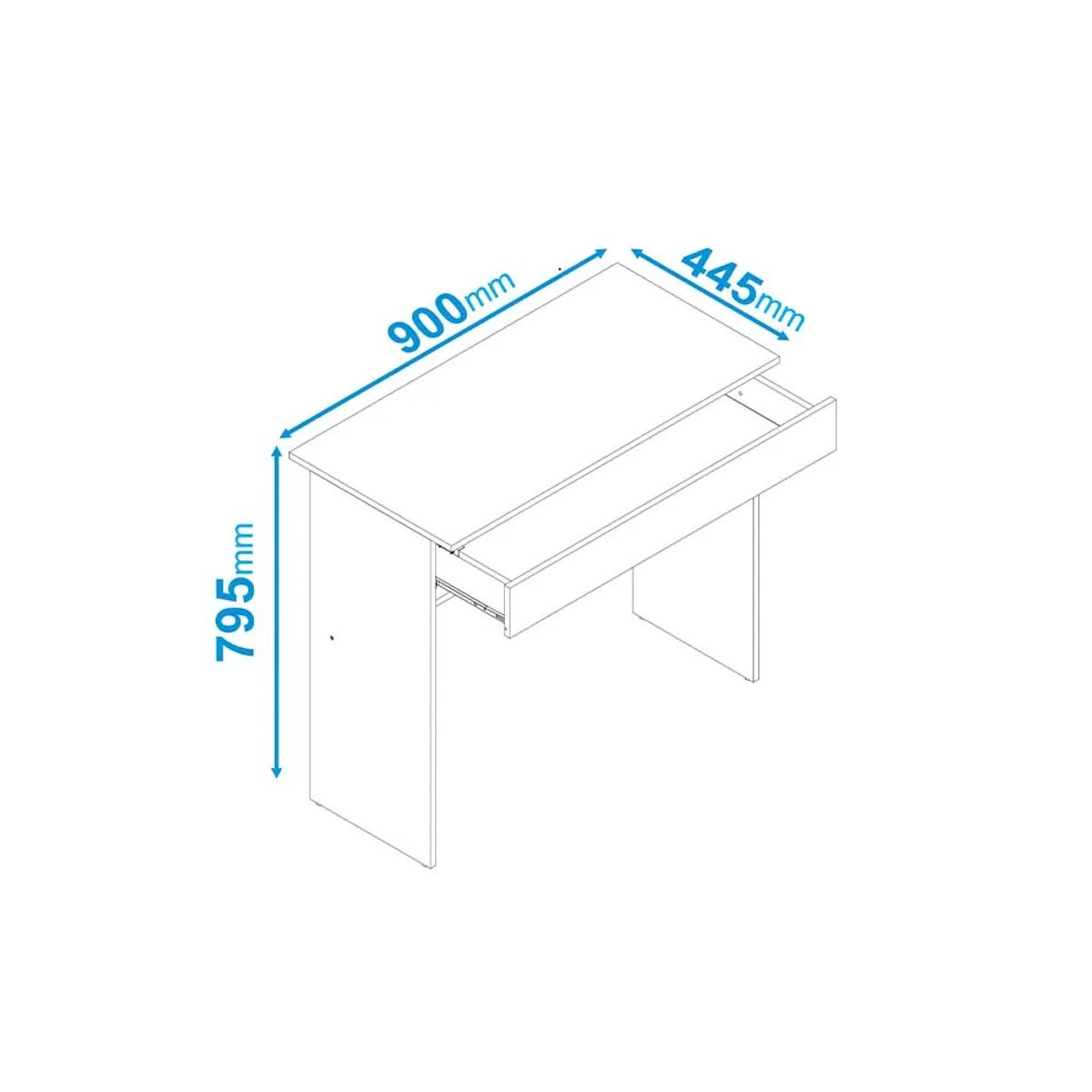 BRV MOVEIS - Escritorio Luca 79X90X44cm Blanco