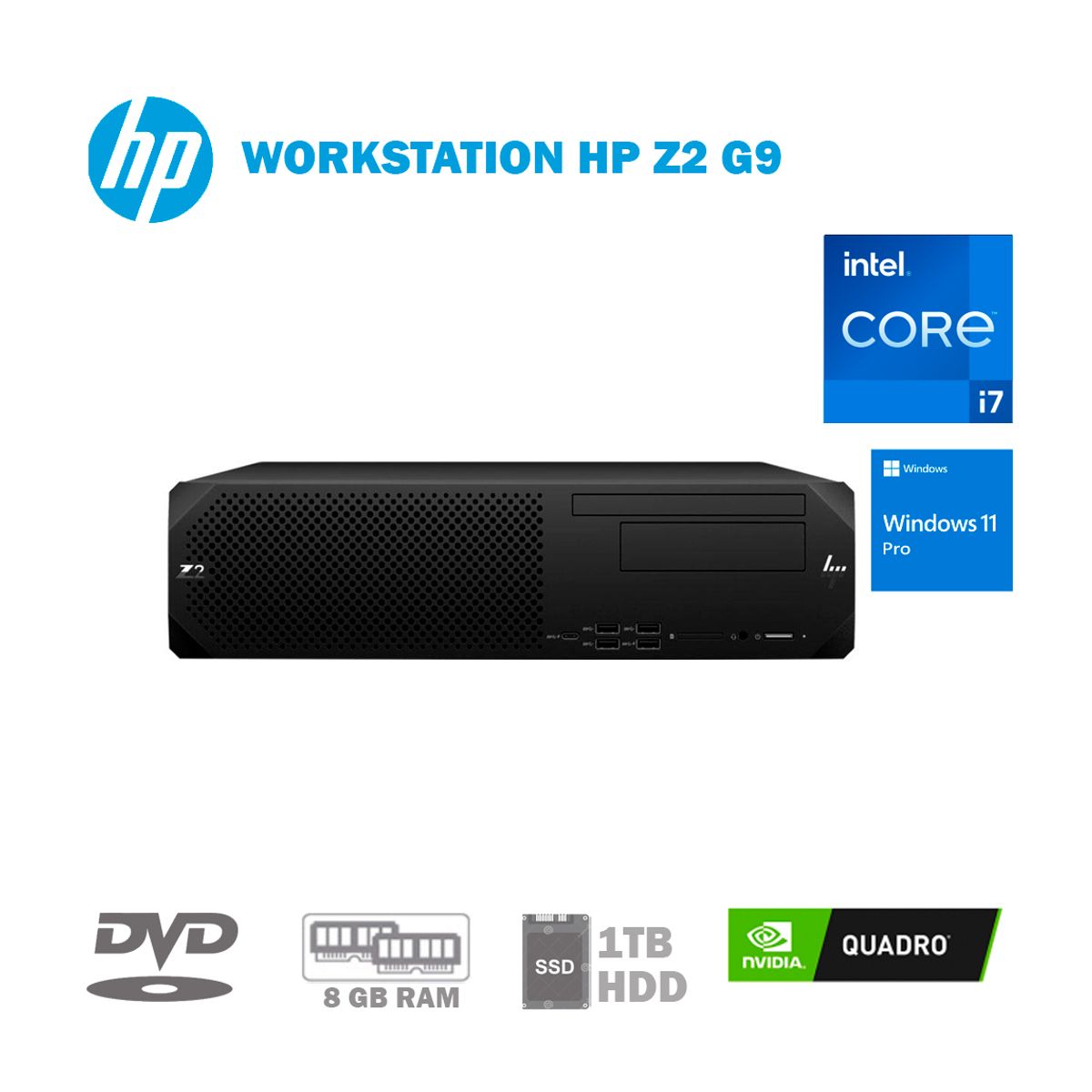 HP - Workstation HP Z2 G9 SFF i7 14700 16GB RAM 1TB SSD NVIDIA T1000 8GB WiFi 6E