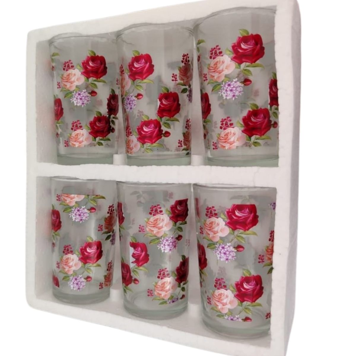 WELL BEING - Juego de 6 vasos con diseños