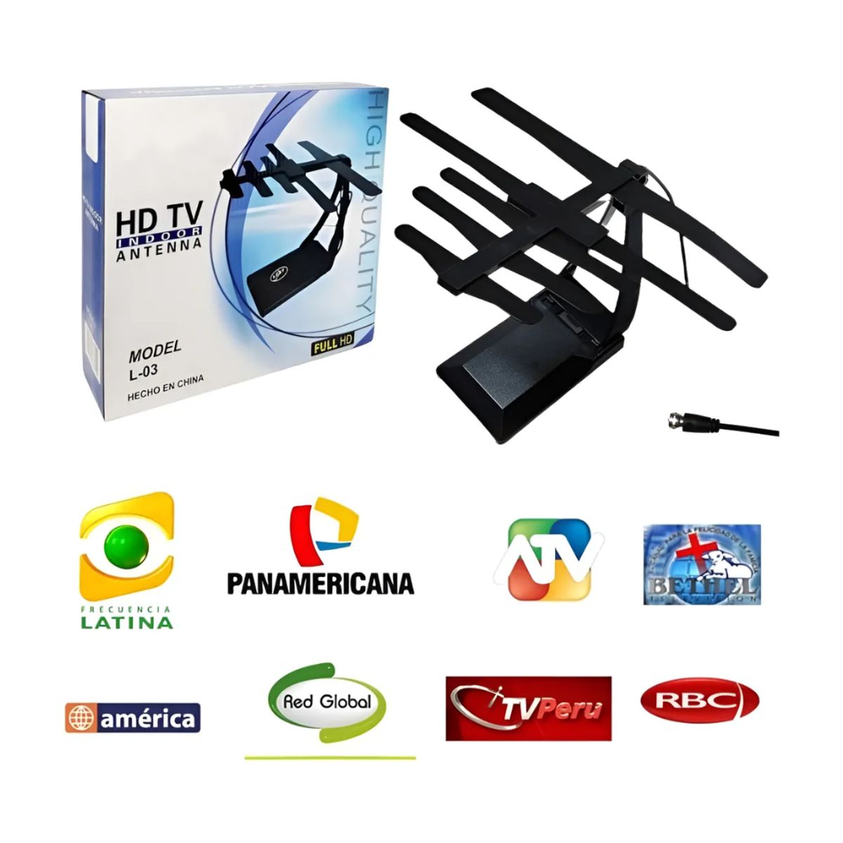 SEISA - Antena Digital Full Hd Interiores Y Exteriores Largo Alcance