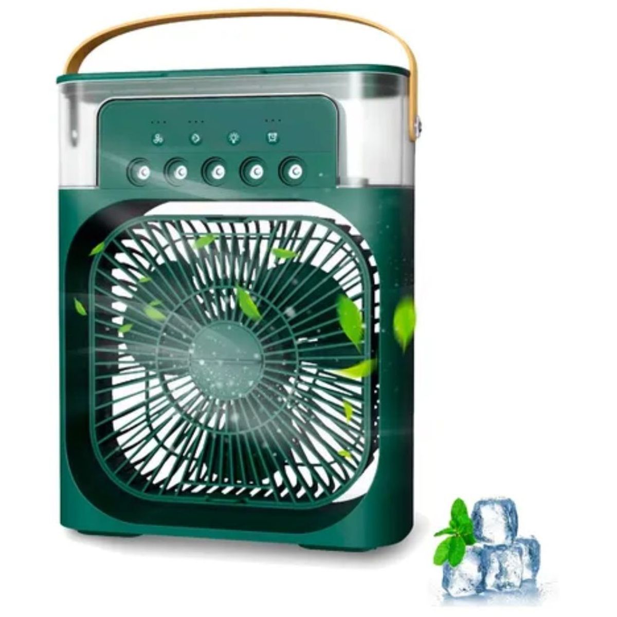 GENERICO - VENTILADOR HUMIDIFICADOR PORTATIL VERDE