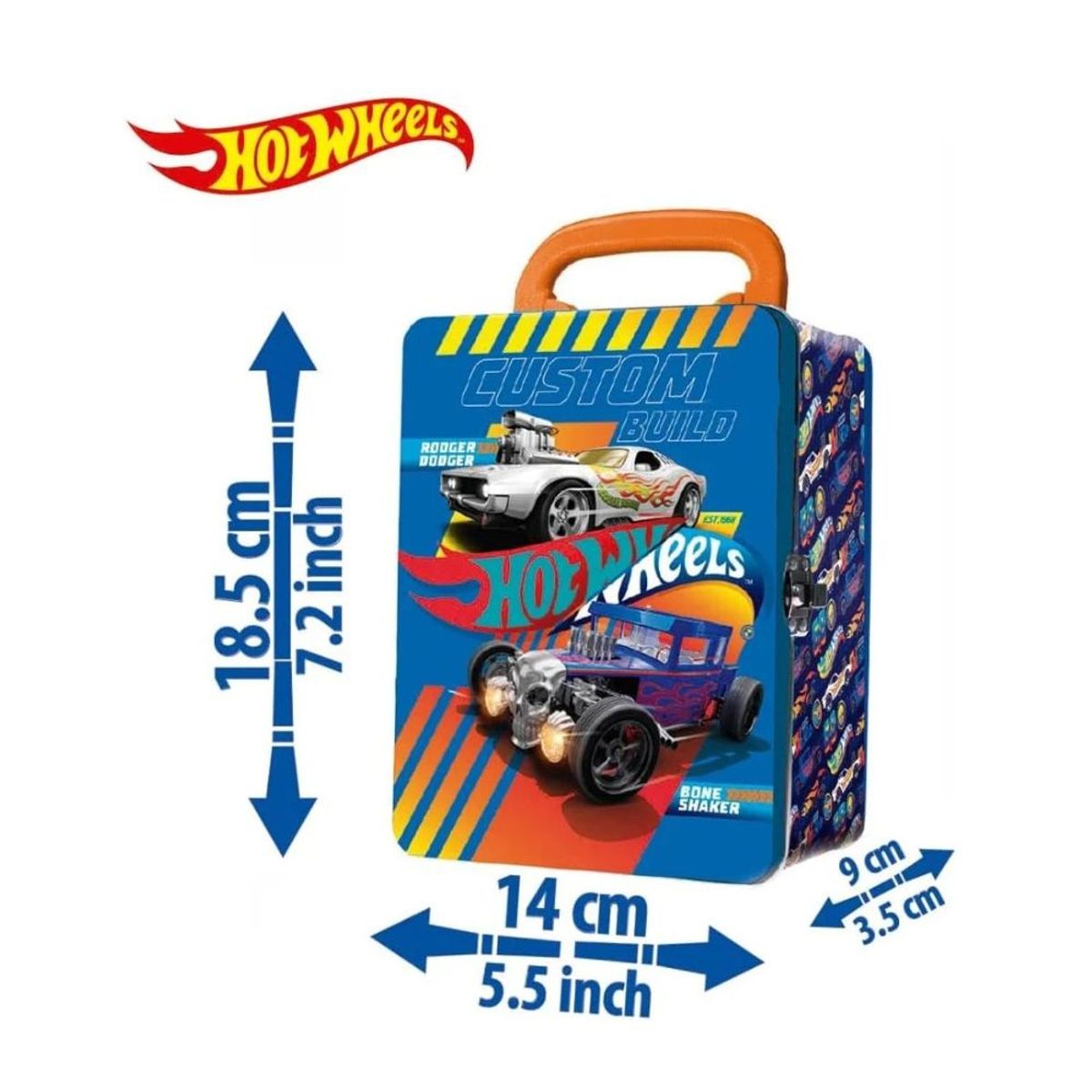 HOT WHEELS - Hot Wheels Estuche Metal Para 18 Autos Aleatorio