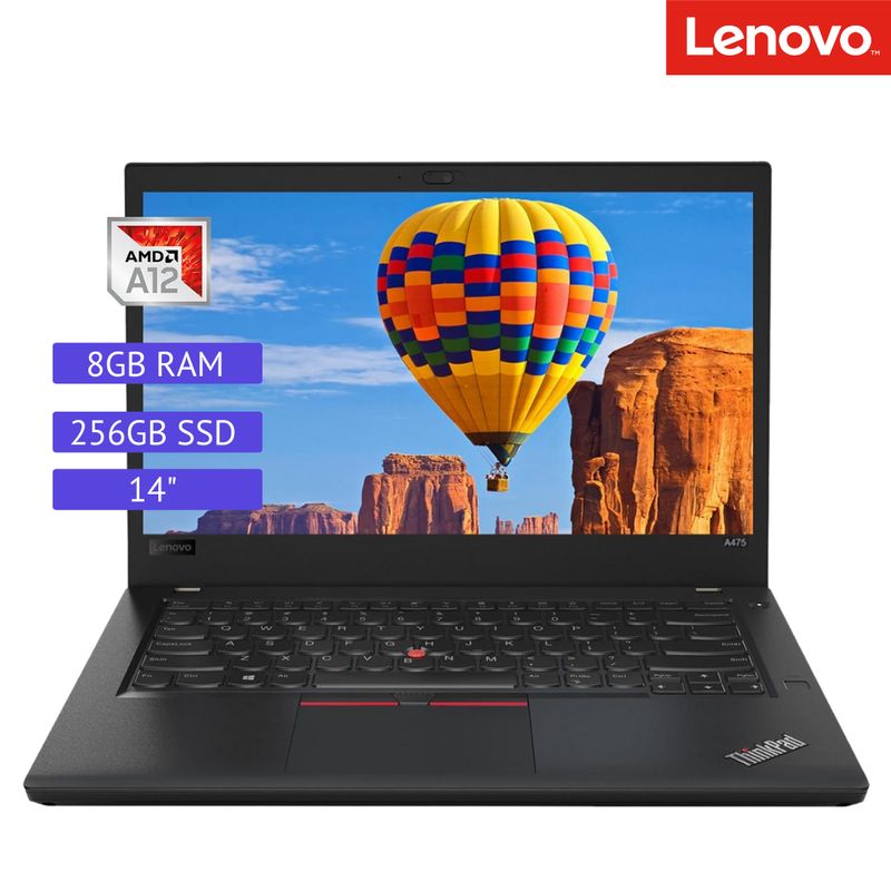 LENOVO - Laptop Reacondicionado Lenovo Thinkpad A475 A12 AMD - 8GB RAM - 256GB SSD