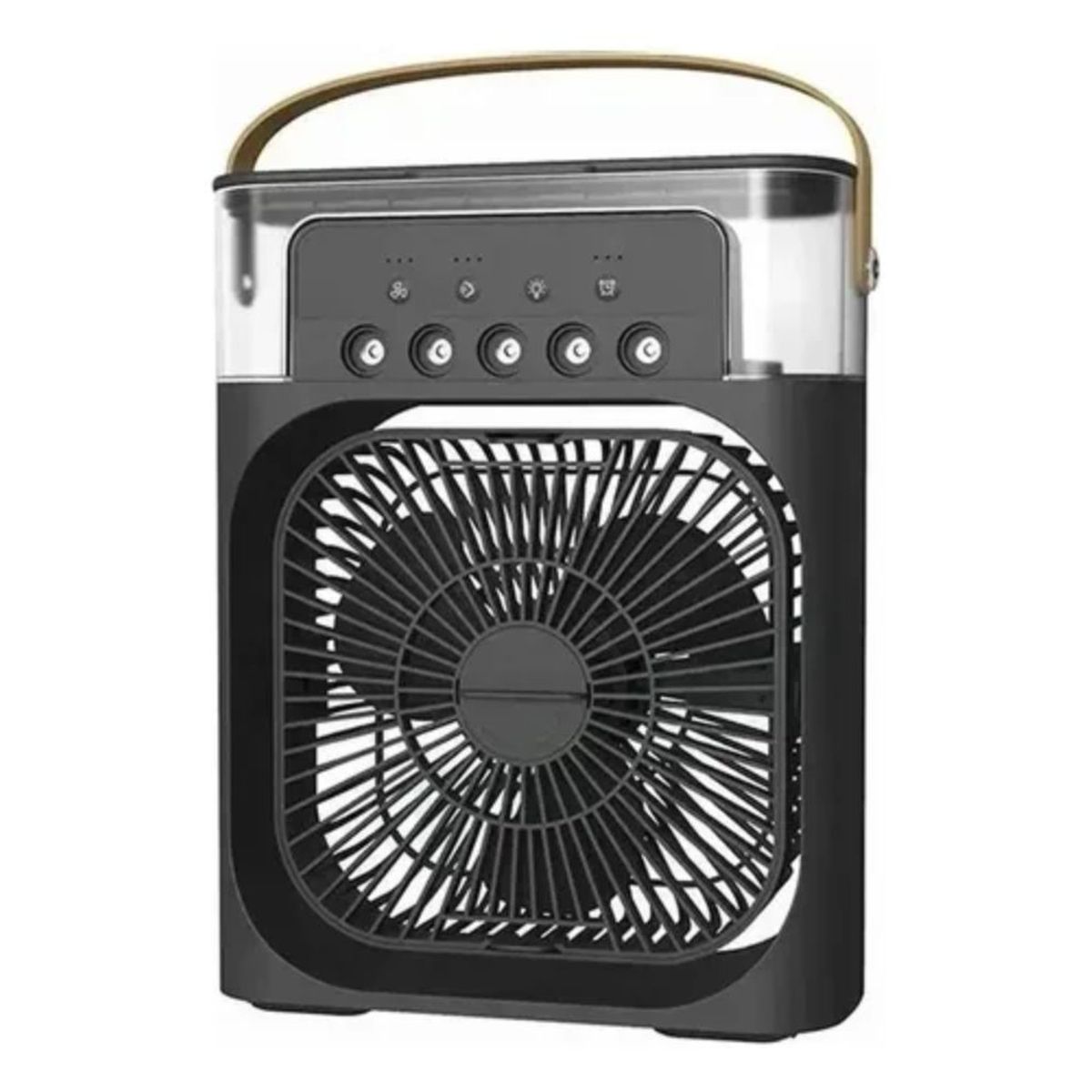GENERICO - VENTILADOR HUMIDIFICADOR PORTATIL NEGRO