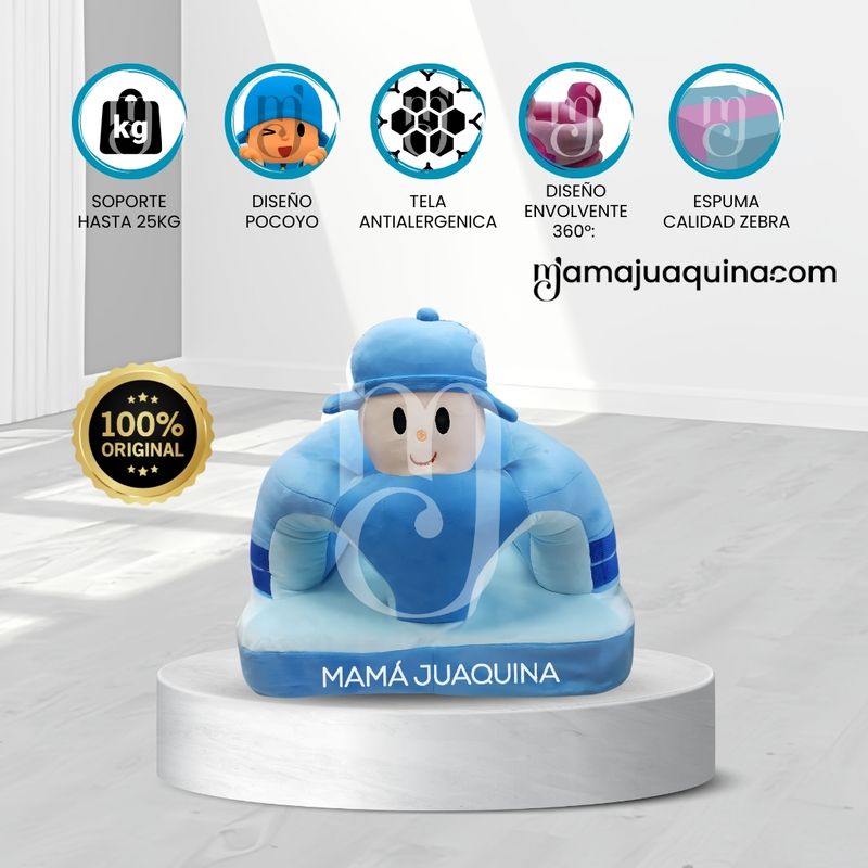 BABY - Asiento de Apoyo para Bebés «POCOYO» Premium Light Blue