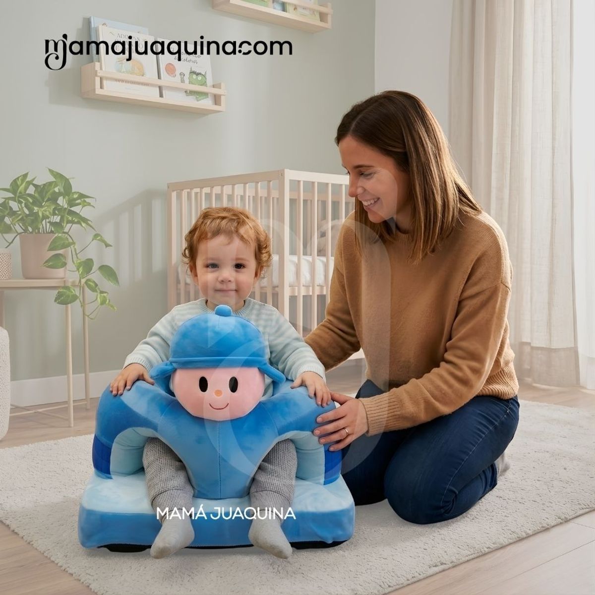BABY - Asiento de Apoyo para Bebés «POCOYO» Premium Light Blue