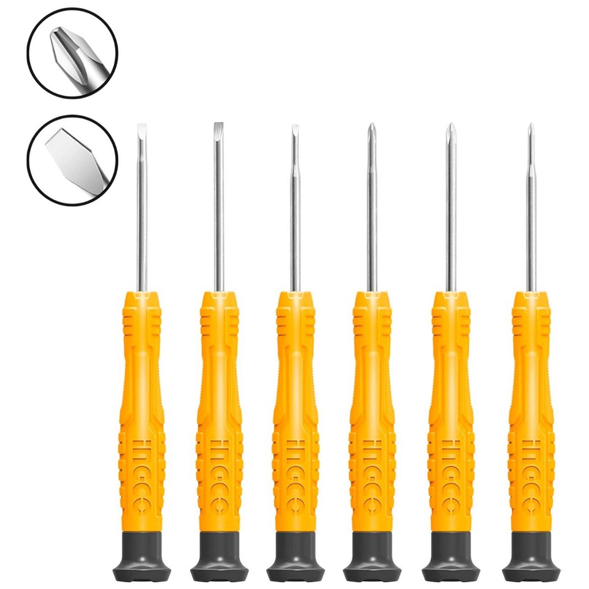 INGCO TOOLS - Set Destornilladores de Precisión 6Pzas INGCO HKSD0618