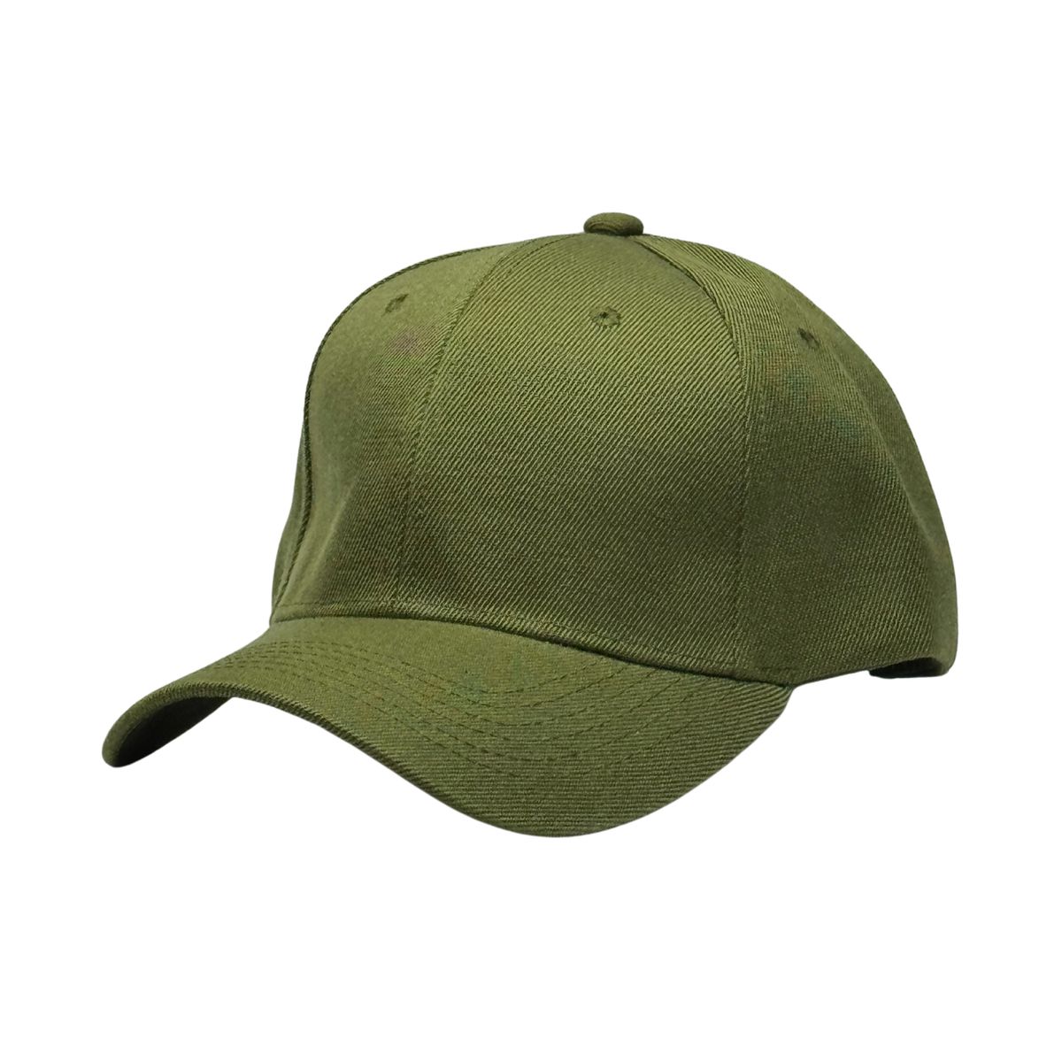 GENERICO - Gorra Unisex de Lona Verde Militar con Visera Curva