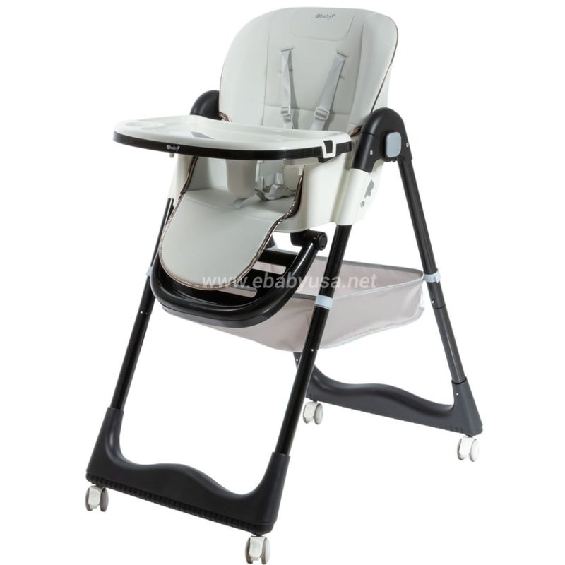 EBABY - Silla de comer Graduable RUDI GRIS