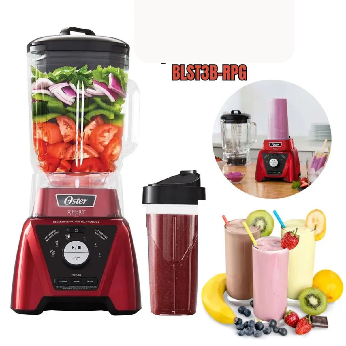 OSTER - Licuadora Oster 2L Xpert Series Blend N Go + Vaso 750ml