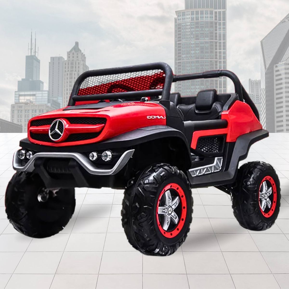 MERCEDES BENZ - Carro a Batería MERCEDEZ  BENZ  UNIMOG 12v