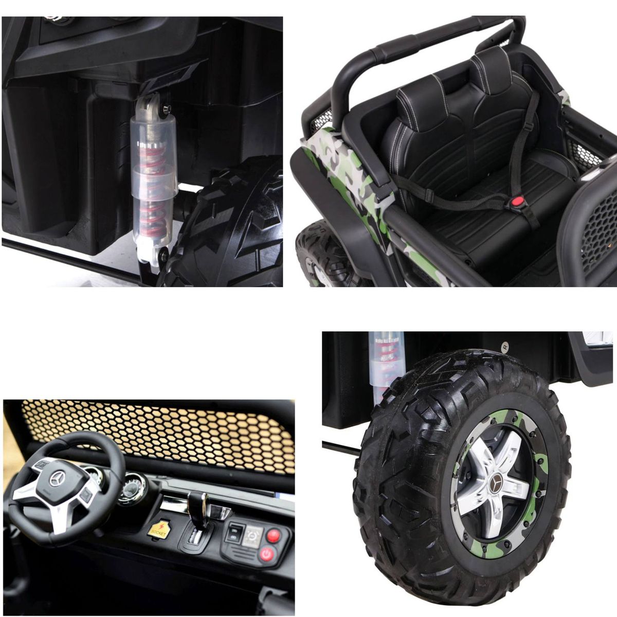 MERCEDES BENZ - Carro a Batería MERCEDEZ  BENZ  UNIMOG 12v