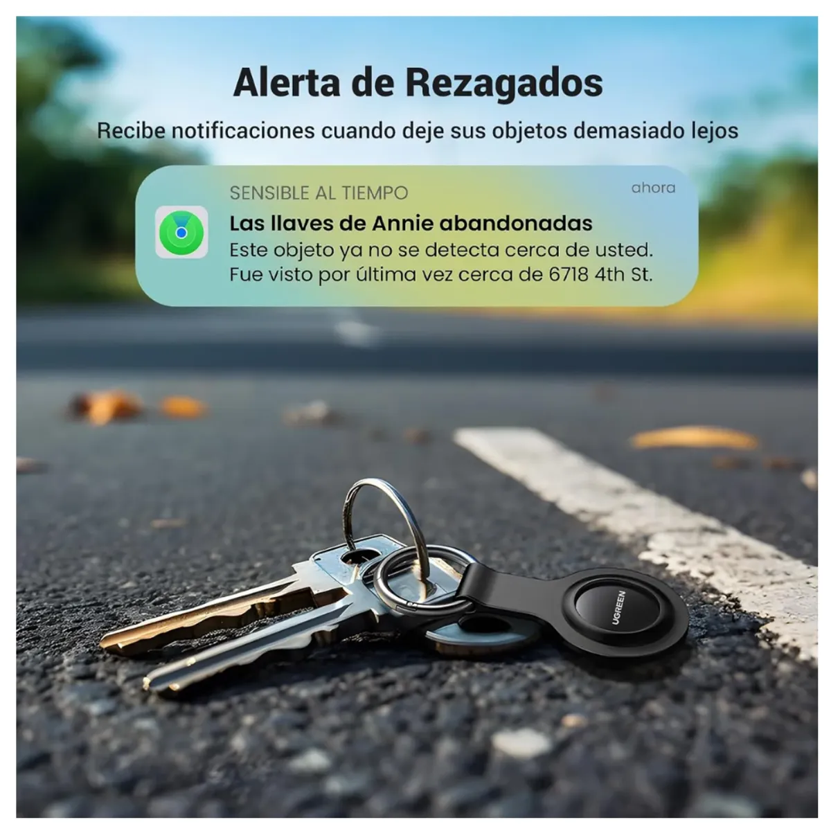UGREEN - Ratreador Bluetooth GPS Inteligente Smart Tag Telefono Movil Ugreen