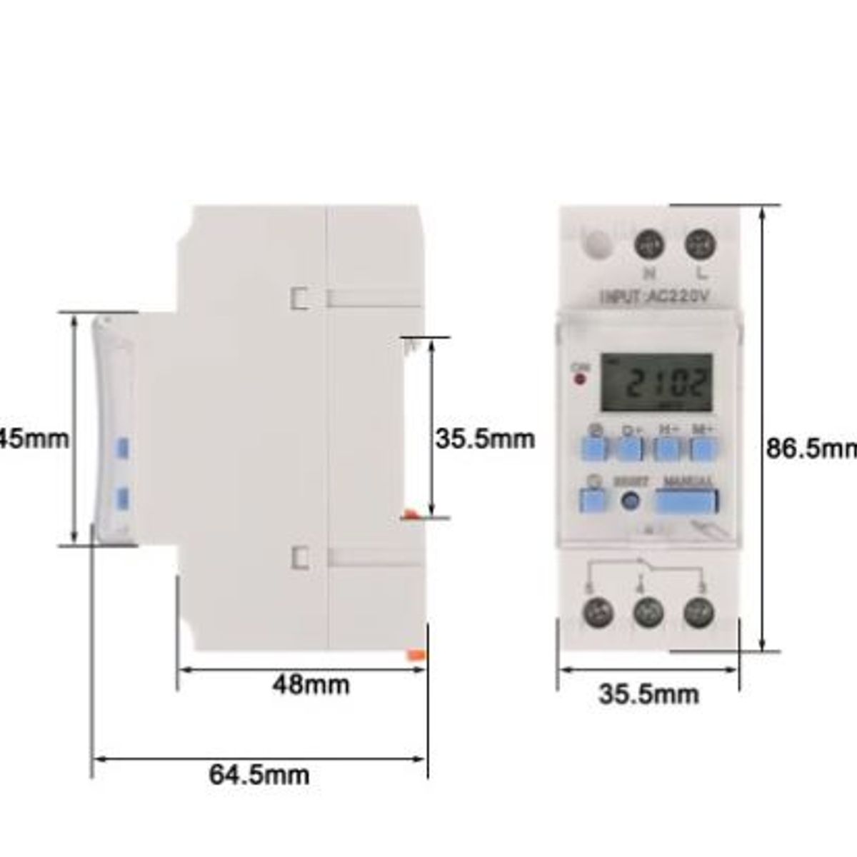 GENERICO - Temporizador Programable Timer Digital 220V 15A