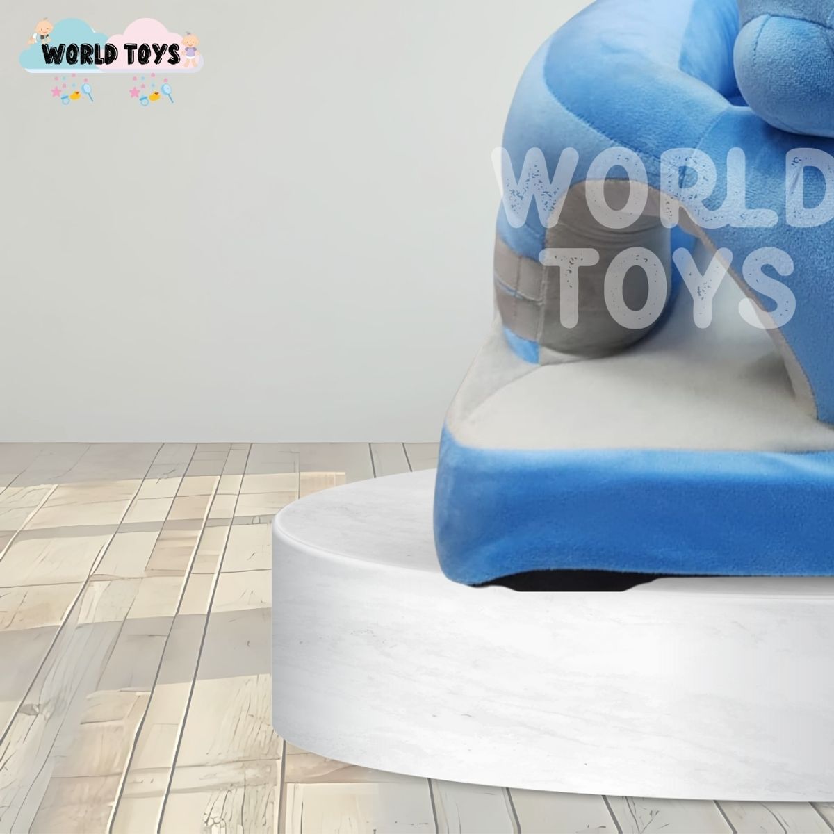 BABY - Asiento de Apoyo para Bebés «ELEPHANT» Premium Light Blue