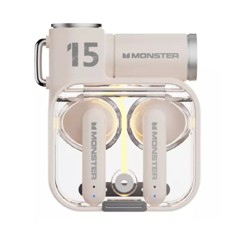 MONSTER - Audífonos Bluetooth Gamer Monster XKT15 Ivory