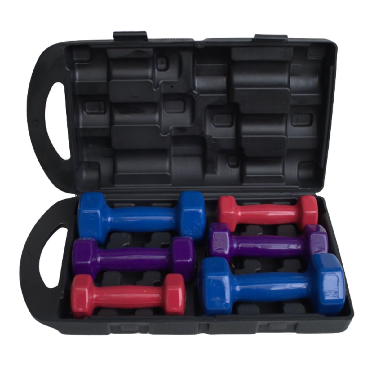 URBAN FIT - Juego de Mancuernas de vinilo  plastificadas - 10kg