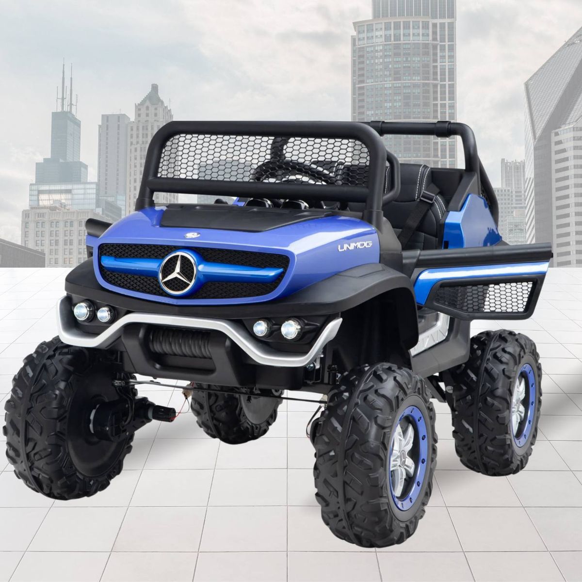 MERCEDES BENZ - Carro a Batería MERCEDEZ  BENZ  UNIMOG 12V