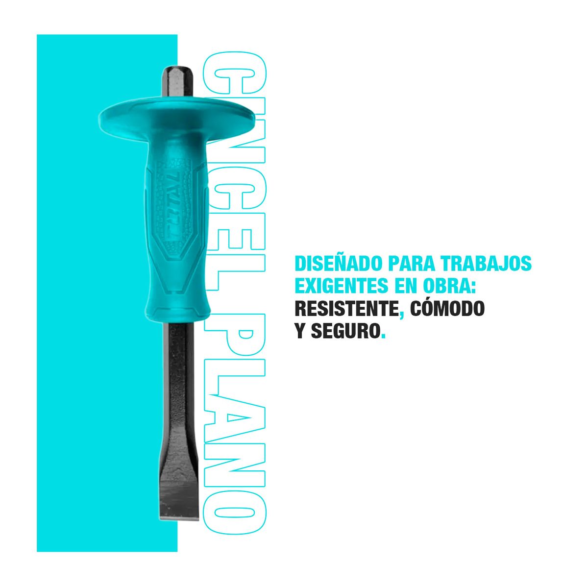 TOTAL TOOLS - Cincel Plano Concreto 300mm Hoja Acero Total Tht4221226