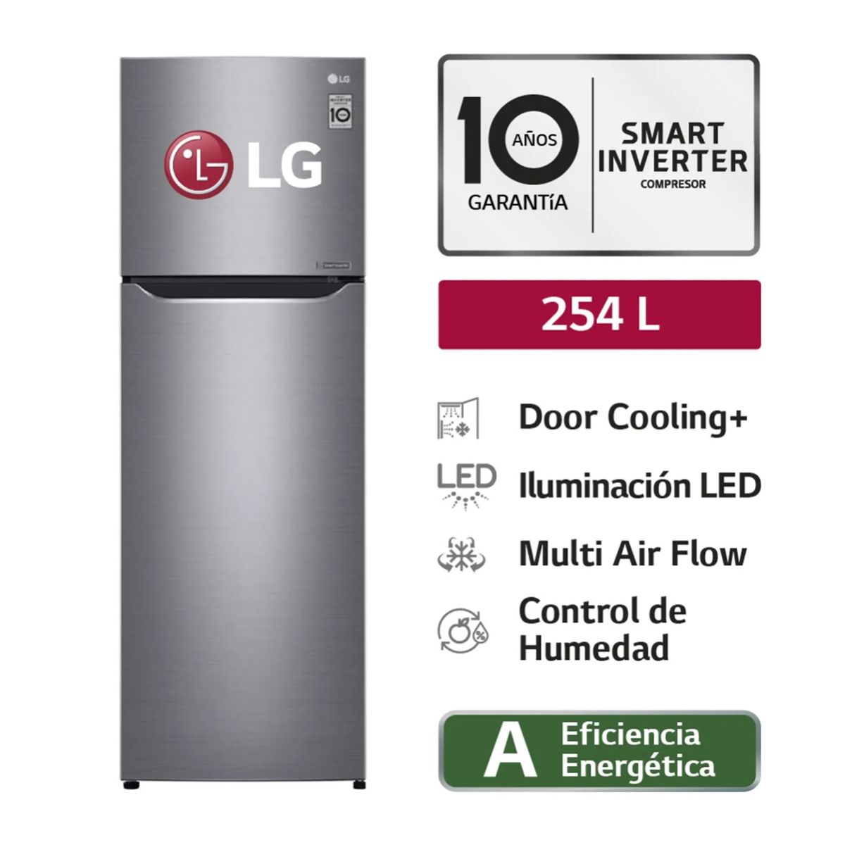 LG - REFRIGERADORA LG TOP FREEZER NO FROST GT29BPPDC