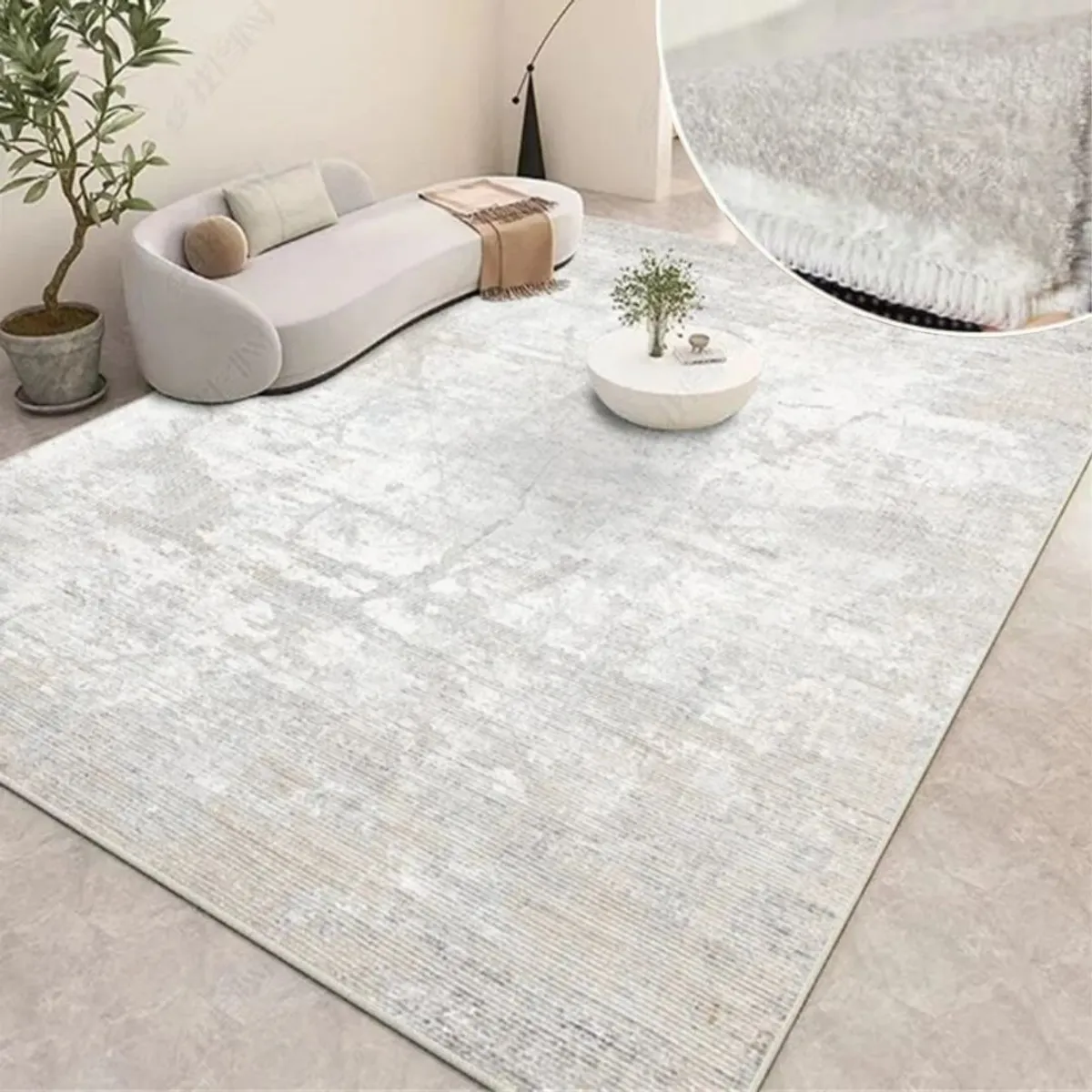 GENERICO - ALFOMBRA SEDA SINTETICA 227x180cm FS-106