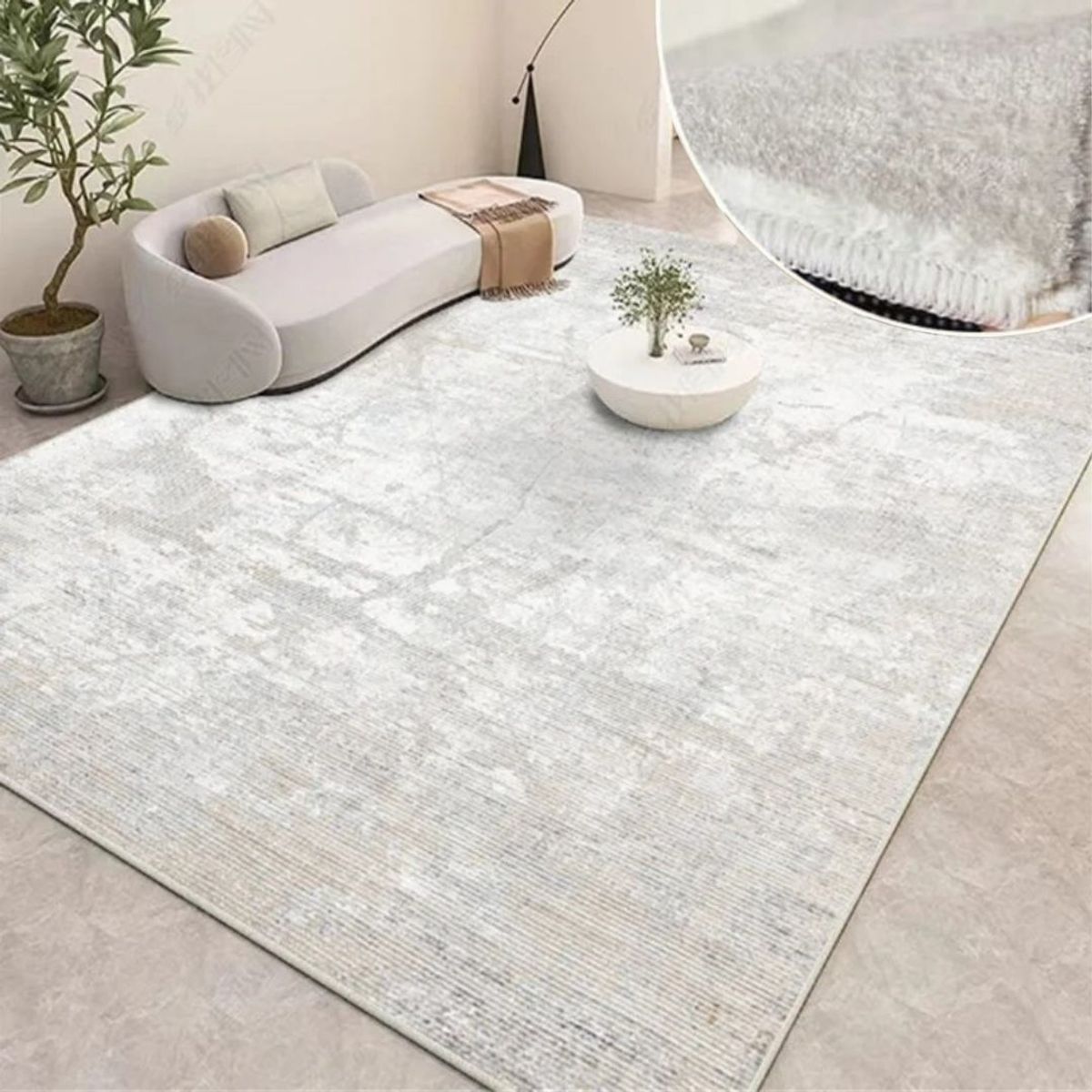 GENERICO - ALFOMBRA SEDA SINTETICA 227x180cm FS-106