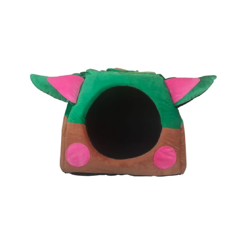 GENERICO - Cama tipo cueva temática Baby Yoda para perros y gatos mediana