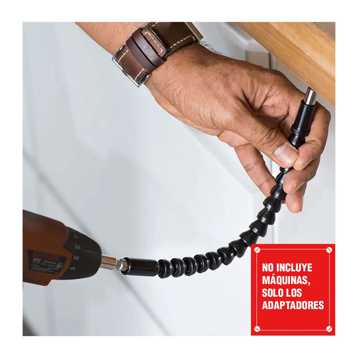 GENERICO - ADAPTADOR 13MM ROTOMARTILLO +ADAPT LLAVE IMPACTO DE MEDIA EXTENSOR