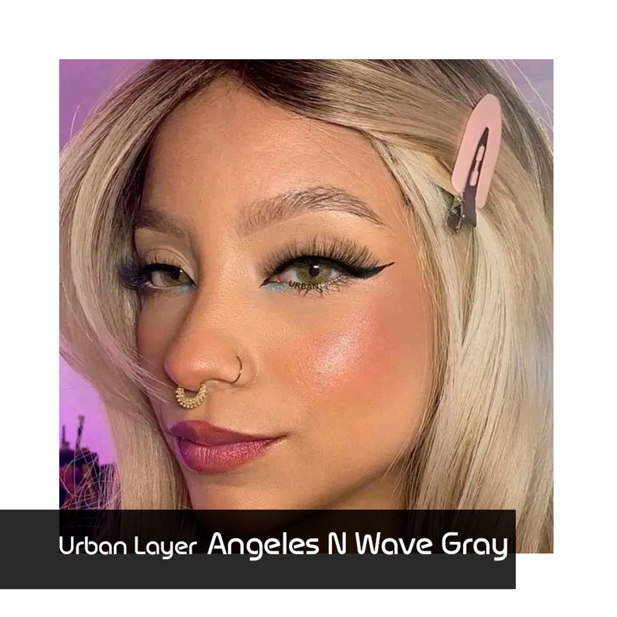 URBAN LAYER - Lentes de contacto UL Angeles N Wave Gray