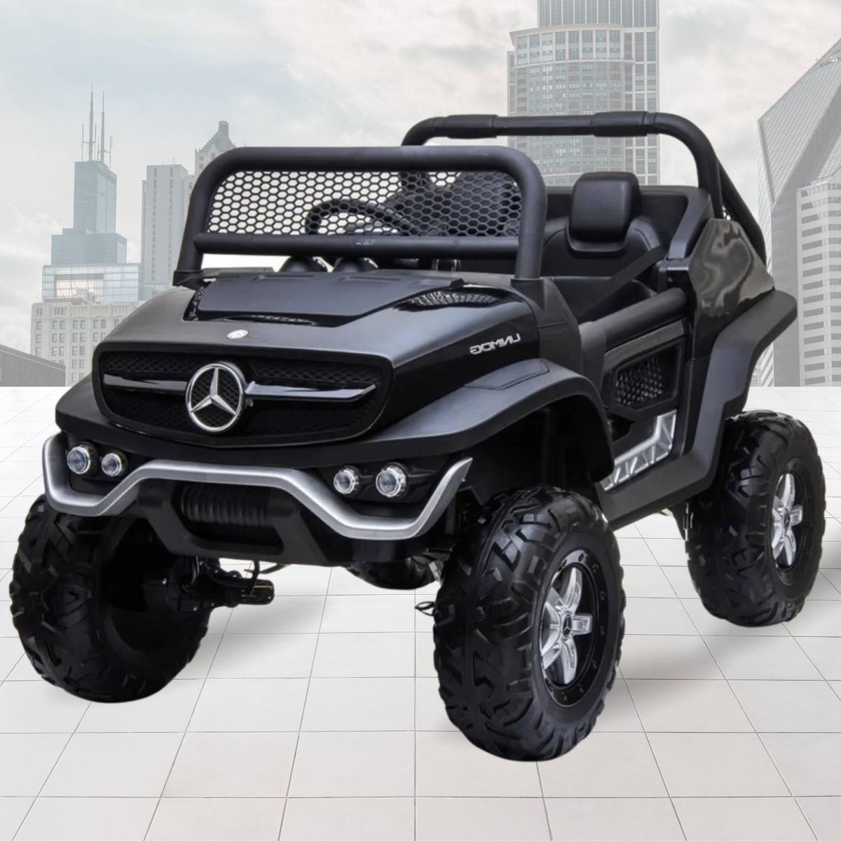 MERCEDES BENZ - Carro a Batería MERCEDEZ  BENZ  UNIMOG 12V