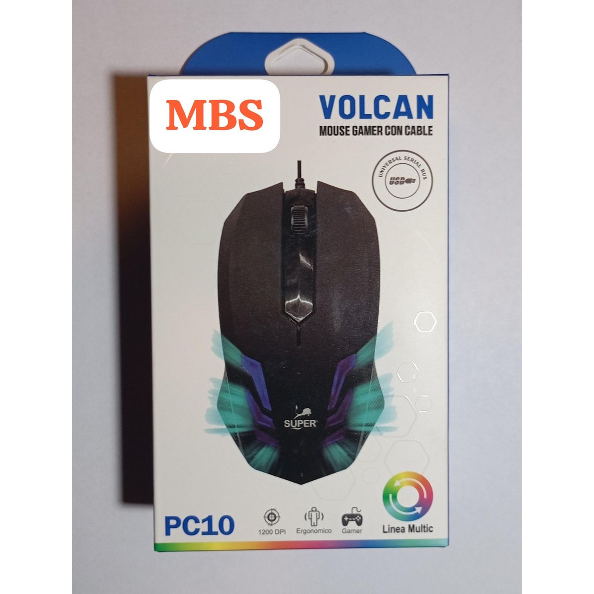 MORITA BAG STORE - MOUSE GAMER VOLCAN PC10 CON CABLE