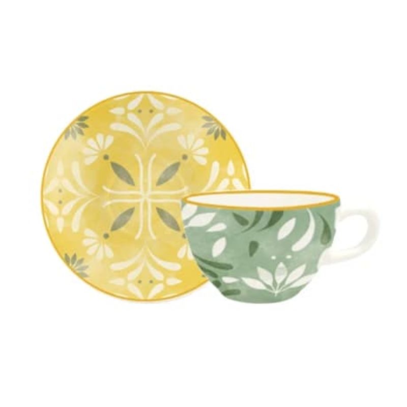 CORONA - SET DE TAZAS PARA CAFE ESPRESSO 8 PIEZAS