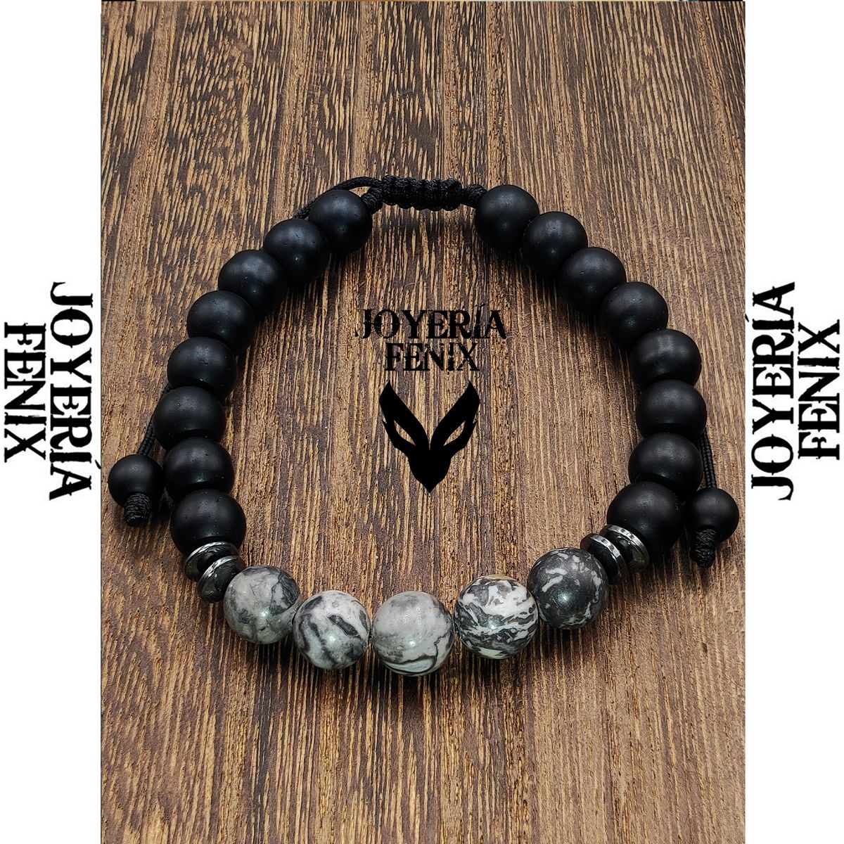 JOYERIA FENIX - Pulsera Doble Protección Ónix- Joyería Fenix
