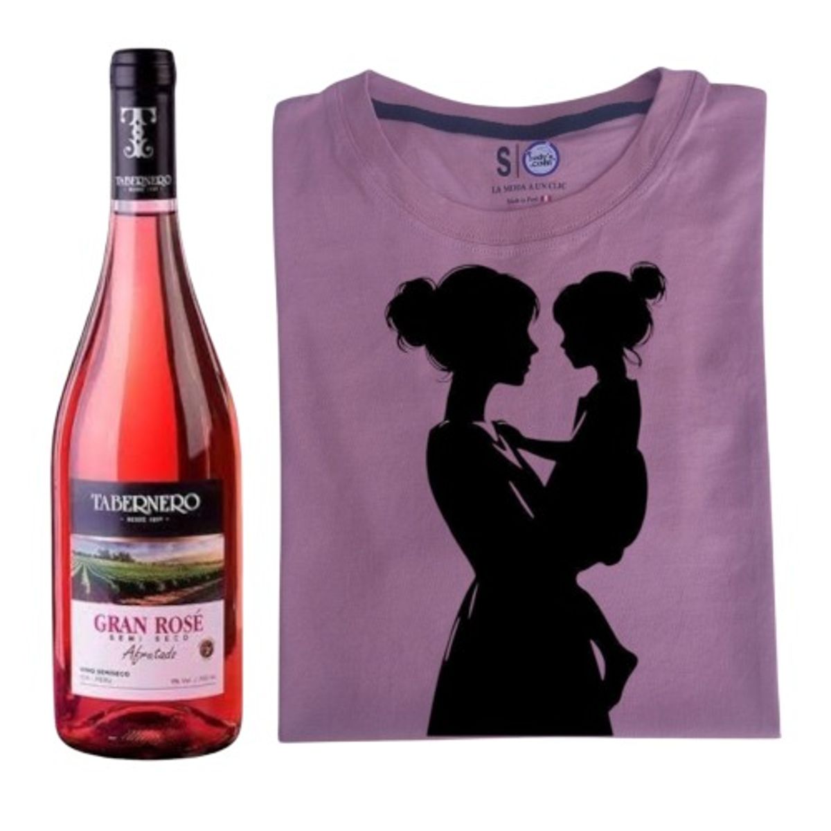 TABERNERO - Pack Vino TABERNERO Gran Rosé Semi Seco 750ml + Polo Personalizado