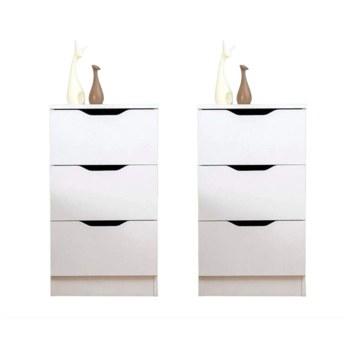 GENERICO - Combo Veladores Mesa De Noche Ambar - Gaudi